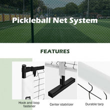 Load image into Gallery viewer, 22 Feet Portable Pickleball Net Set System with Carry Bag for Indoor Outdoor Game
