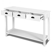 Load image into Gallery viewer, 47&quot; Entryway Hall Table Side Desk Accent Table with Drawers Shelf
