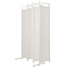 Load image into Gallery viewer, 6-Panel Room Divider Folding Privacy Screen -White
