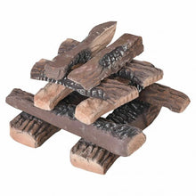 Load image into Gallery viewer, 10 pcs Ceramic Propane Fireplace Imitation Wood
