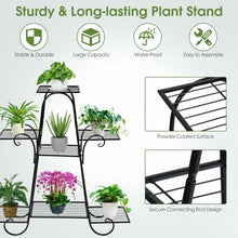 Load image into Gallery viewer, 7 Tier Metal Patio Plant Stand
