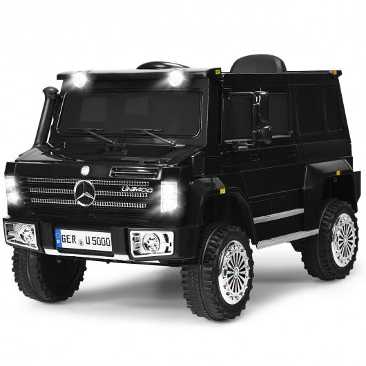 12V Off Road Mercedes-Benz Unimog Ride On Car-Black