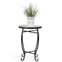 Load image into Gallery viewer, Outdoor Indoor Steel Accent Plant Stand Cobalt Table-Green
