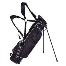 Load image into Gallery viewer, Golf Stand Cart Bag w/ 4 Way Divider Carry Organizer Pockets-Black
