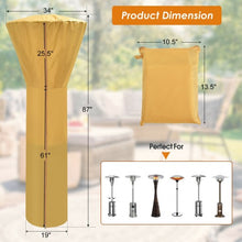 Load image into Gallery viewer, Patio Standing Propane Heater Cover Waterproof with Zipper and Bag-Beige
