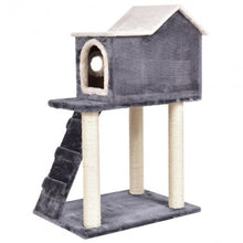 Load image into Gallery viewer, 36&quot; Tower Condo Scratching Posts Ladder Cat Tree
