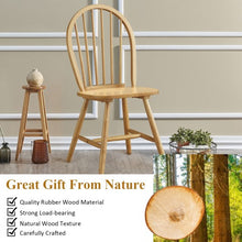 Load image into Gallery viewer, Set of 2 Vintage Windsor Wood Chair with Spindle Back for Dining Room
