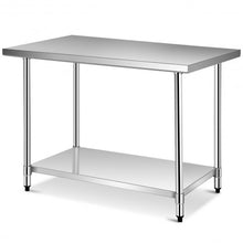 Load image into Gallery viewer, 30&quot; x 48&quot; Stainless Steel Food Preparation Kitchen Table
