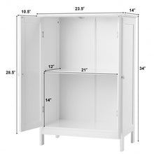 Load image into Gallery viewer, Bathroom Floor Storage Double Door Cupboard Cabinet
