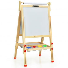 Load image into Gallery viewer, Kids Art Easel with Paper Roll Double-Sided Regulable Drawing Easel Plank
