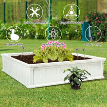 Load image into Gallery viewer, 2 PCS Raised Garden Rectangle Plant Box-White
