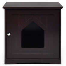 Load image into Gallery viewer, Sidetable Nightstand Weatherproof Multi-function Cat House-Brown
