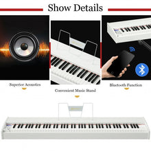 Load image into Gallery viewer, 88-Key Full Size Digital Piano Weighted Keyboard with Sustain Pedal-White
