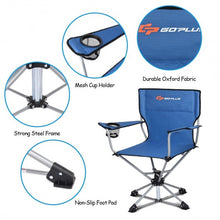 Load image into Gallery viewer, 360� Free Rotation Collapsible Portable Swivel Camping Chair
