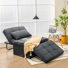 Load image into Gallery viewer, Sofa Bed 4 in 1 Multi-Function Convertible Sleeper Folding footstool-Gray
