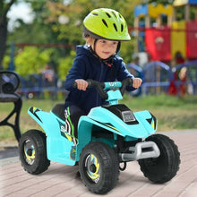 Load image into Gallery viewer, 6V Kids Electric ATV 4 Wheels Ride-On Toy -Blue
