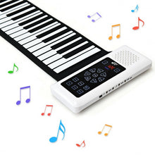 Load image into Gallery viewer, 88 Key Electronic Roll Up Piano Silicone Keyboard-White
