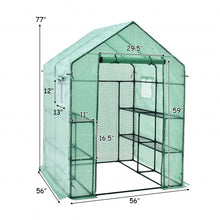 Load image into Gallery viewer, Walk-in Greenhouse 56&#39;&#39; x 56&#39;&#39; x 77&#39;&#39; Gardening with Observation Windows
