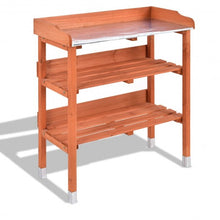 Load image into Gallery viewer, Garden Wooden Potting Bench Work Station with Hook
