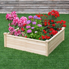 Load image into Gallery viewer, Wooden Square Garden Vegetable Flower Bed
