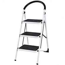 Load image into Gallery viewer, Heavy Duty Industrial Lightweight Folding Stool 3 Step Ladder
