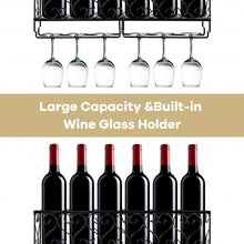 Load image into Gallery viewer, Wall Mounted Metal Wine Rack Wine Bottle Storage
