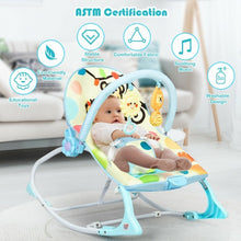 Load image into Gallery viewer, Adjustable Toddler Swing Bouncer &amp; Rocker-Blue
