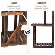 Load image into Gallery viewer, 6 Tier Wood Plant Stand Flower Shelf Rack Holder
