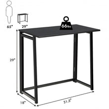 Load image into Gallery viewer, Foldable Home and Office Computer Desk-Black
