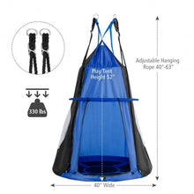 Load image into Gallery viewer, Kids Hanging Chair Swing Tent Set-Blue
