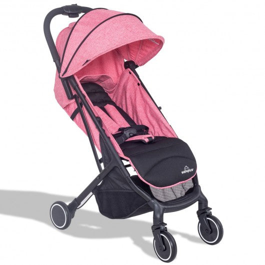 Foldable Lightweight Baby Travel Stroller-Pink