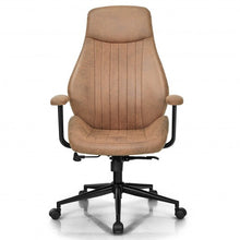 Load image into Gallery viewer, High Back Ergonomic Office Chair with Suede Fabric-Brown
