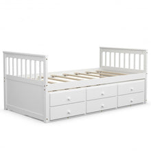 Load image into Gallery viewer, Alternative Twin Captain&#39;s Bunk Bed-White
