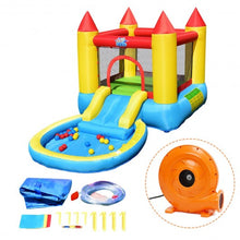 Load image into Gallery viewer, Inflatable Kids Slide Bounce House with 580w Blower
