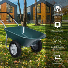 Load image into Gallery viewer, 2 Tire Wheelbarrow Garden Cart Heavy-duty Dolly Utility Cart
