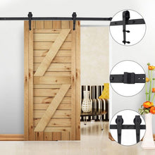 Load image into Gallery viewer, 6 ft Modern Antique Style Sliding Door Hardware Closet Set
