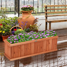 Load image into Gallery viewer, 3&#39; x 3&quot; Wooden Decorative Planter Box for Garden Yard and Window
