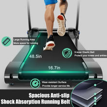 Load image into Gallery viewer, 3HP Folding Electric Treadmill Running Machine with Bluetooth Speaker-Blue
