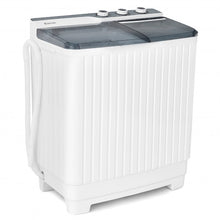 Load image into Gallery viewer, Portable Semi-automatic Washing Machine with Built-in Drain Pump-Gray
