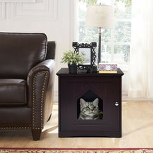 Load image into Gallery viewer, Sidetable Nightstand Weatherproof Multi-function Cat House-Brown
