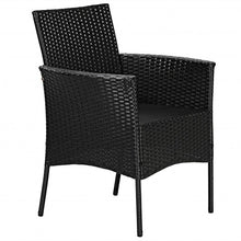 Load image into Gallery viewer, 2 pieces Patio Wicker Chairs with Cozy Seat Cushions
