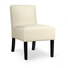 Load image into Gallery viewer, Accent Chair Fabric Upholstered Leisure Chair with Wooden Legs Beige-Beige
