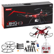 Load image into Gallery viewer, Syma X8HG 2.4Ghz 4CH 6-Axis Gyro RC Quadcopter Drone HD Camera RTF-Red
