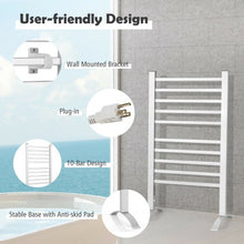 Load image into Gallery viewer, 2-in-1 150W Freestanding and Wall-mounted Towel Warmer Drying Rack with Timer
