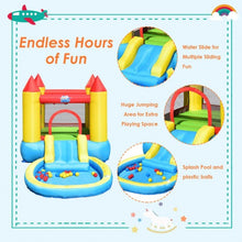 Load image into Gallery viewer, Inflatable Kids Slide Bounce House with 580w Blower
