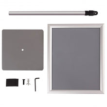 Load image into Gallery viewer, 11&quot; x 17&quot; Adjustable Aluminum Pedestal Poster Graphics Stand Holder-Silver
