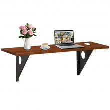 Load image into Gallery viewer, 40&#39;&#39; x 14&#39;&#39; Wall-Mounted Desk Rubber Wood Dining Table with Sturdy Steel Bracket
