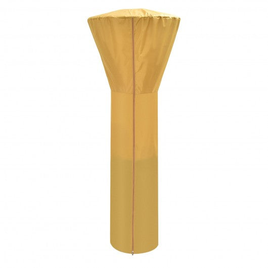 Patio Standing Propane Heater Cover Waterproof with Zipper and Bag-Beige