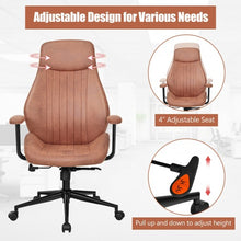 Load image into Gallery viewer, High Back Ergonomic Office Chair with Suede Fabric-Deep Brown
