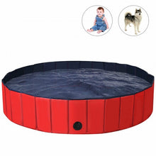 Load image into Gallery viewer, 63&quot; Foldable Portable Leakproof Kiddie Bathing Tub-Red
